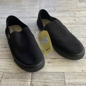 TOMS Mens Heritage Canvas Baja Slip-on Shoes Size 10